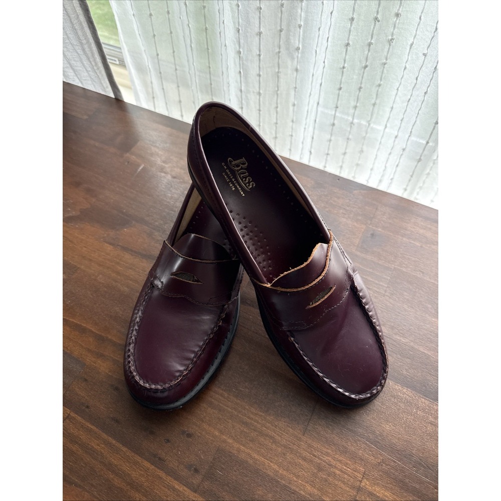 Women's G.H. Bass Waylon Leather Penny Loafers Size 8.5